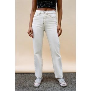 COPY - BDG high waisted cowboy jean - ivory denim